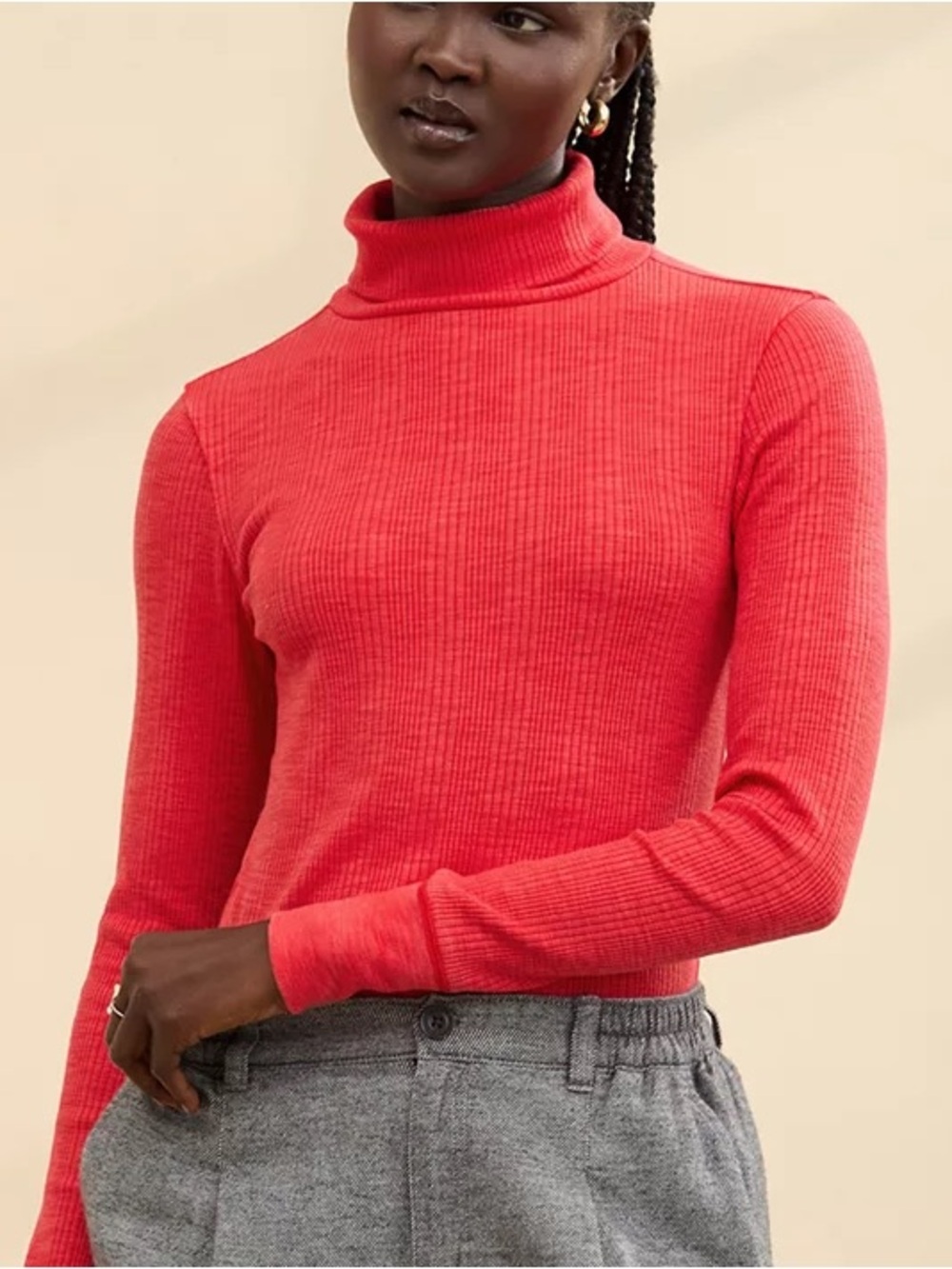 Aerie Essential Turtleneck Layering Long Sleeve Top